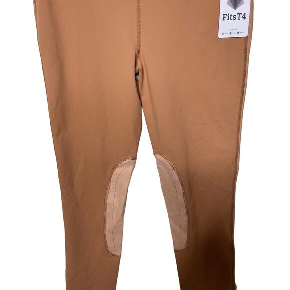 FitsT4 Sports Equestrian Legging Horse Riding Pants Tan Womens S NWT - Picture 5 of 6